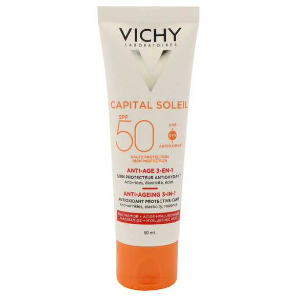 Capital Soleil 3-In-1 Anti-Aging SPF 50 by Vichy Laboratories 1.69 oz Sunscreen - Picture 2 of 6